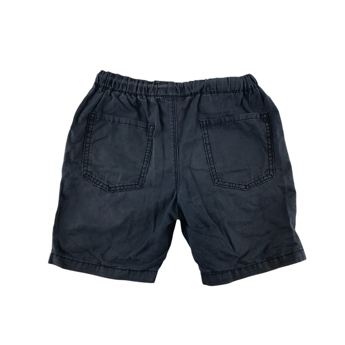 Next 7-8 years navy plain elasticated waist cotton shorts