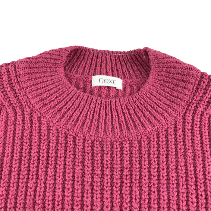 Next 7-8 years pink knitted jumper