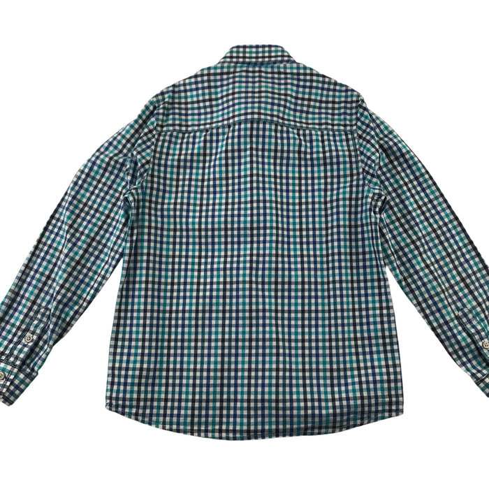 Next 8-9 years blue checked buttoned shirt