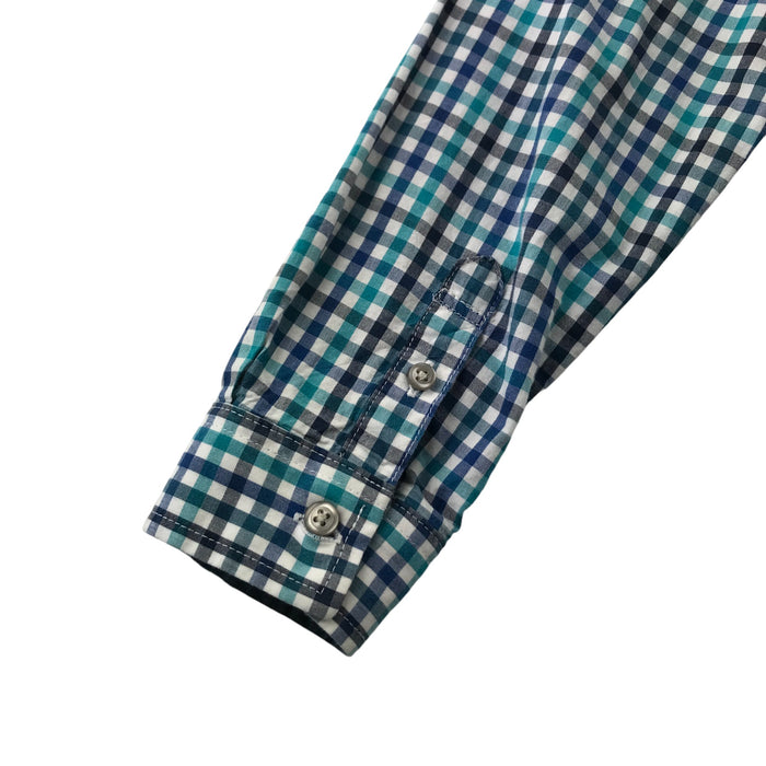 Next 8-9 years blue checked buttoned shirt