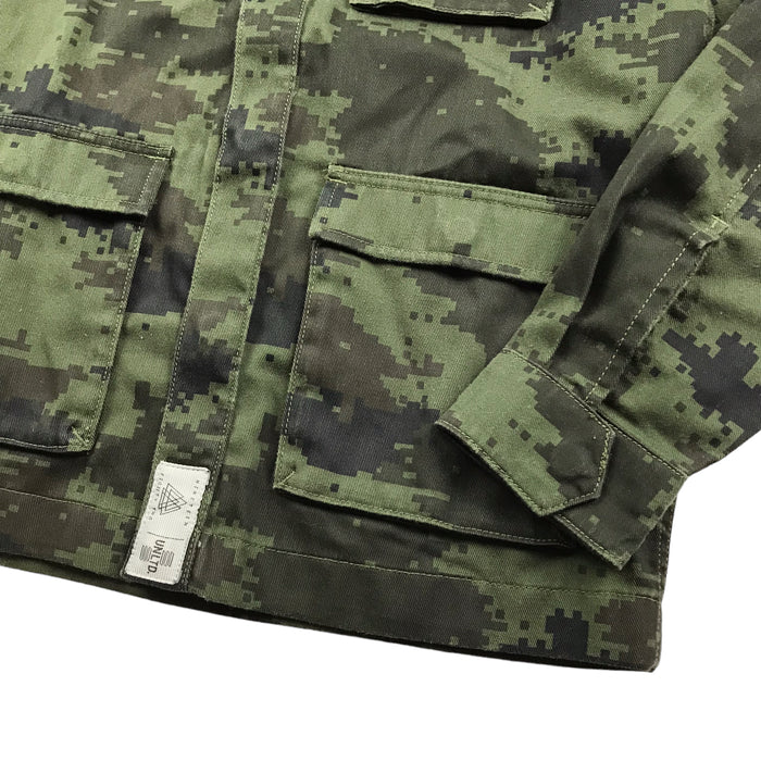 Next 8 years khaki green pixelated camouflague shirt