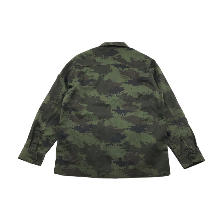 Next 8 years khaki green pixelated camouflague shirt