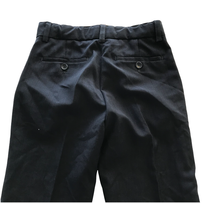 Next 9-10 years navy blue checked smart trousers
