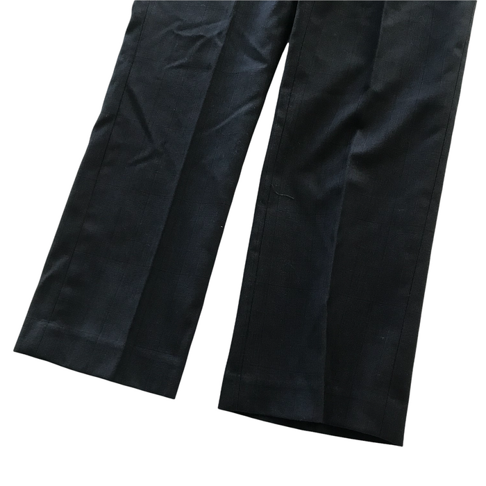 Next 9-10 years navy blue checked smart trousers