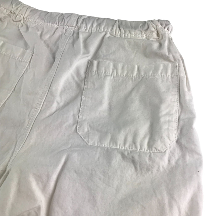 Next 9-10 years white plain elasticated waist cotton shorts