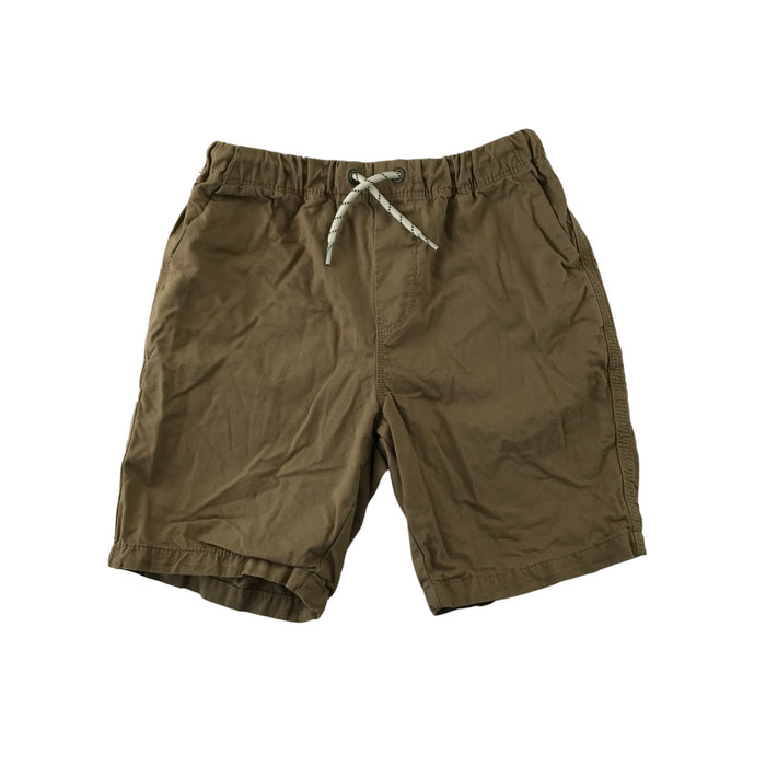 Next 9 years beige plain pull up cotton shorts