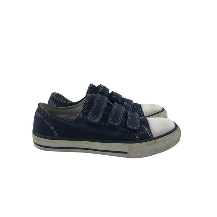 Next size UK 13 blue canvas trainers