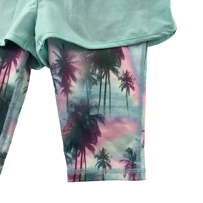 Next sport shorts 4-5 yrs blue with graphic print compression under shorts