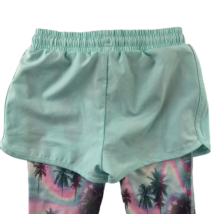 Next sport shorts 4-5 yrs blue with graphic print compression under shorts