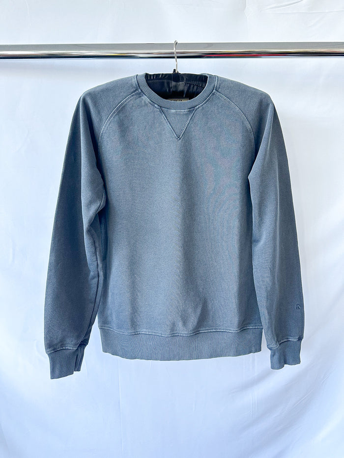 Nigel Cabourn Embroidered Arrow Crew Sweatshirt In Navy Oversized