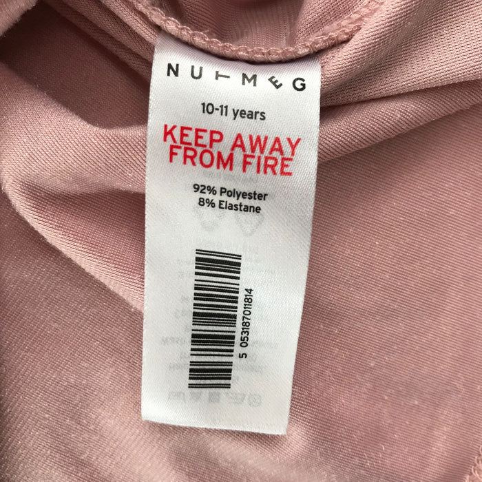 Nutmeg 10-11 years pink velvety blouse