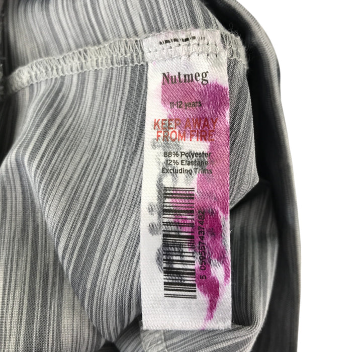 Nutmeg 11-12 years grey pink sport leggings