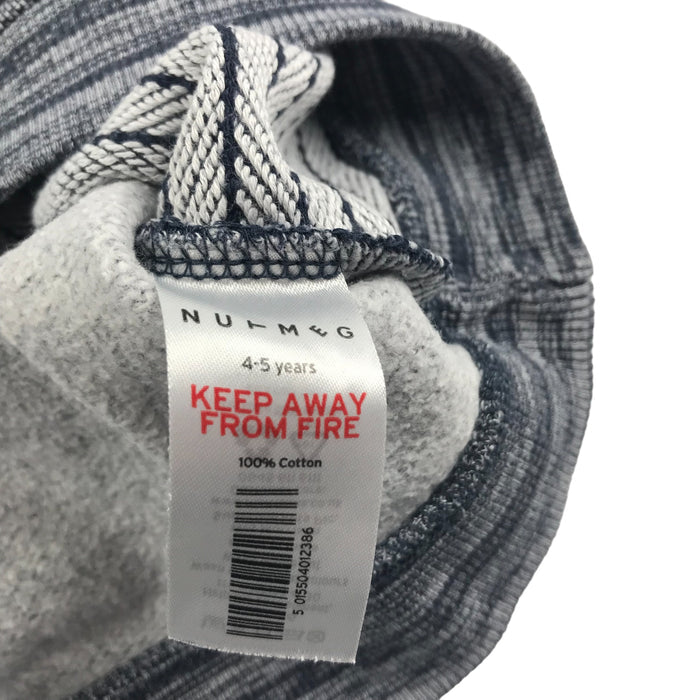 Nutmeg 4 years grey stripy pattern jumper