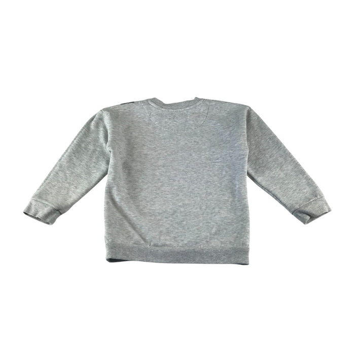 Nutmeg 5-6 years grey dinosaur print sweater