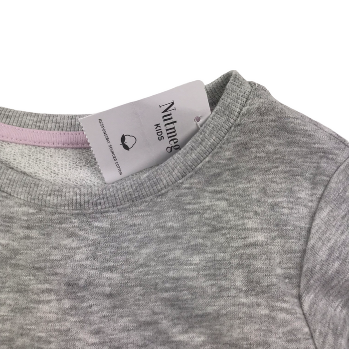 Nutmeg 5 years grey girls print sweater