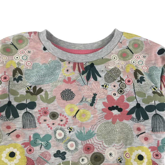 Nutmeg 6 years grey floral print sweater