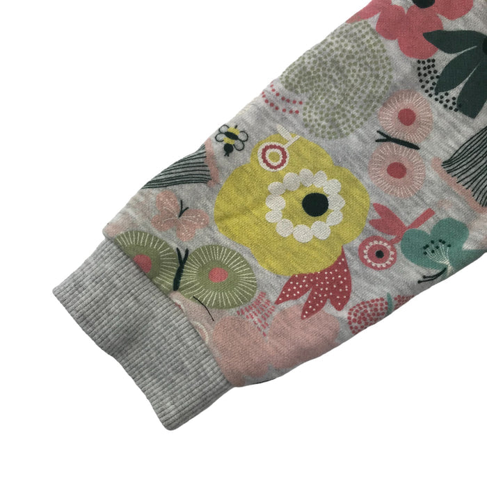 Nutmeg 6 years grey floral print sweater