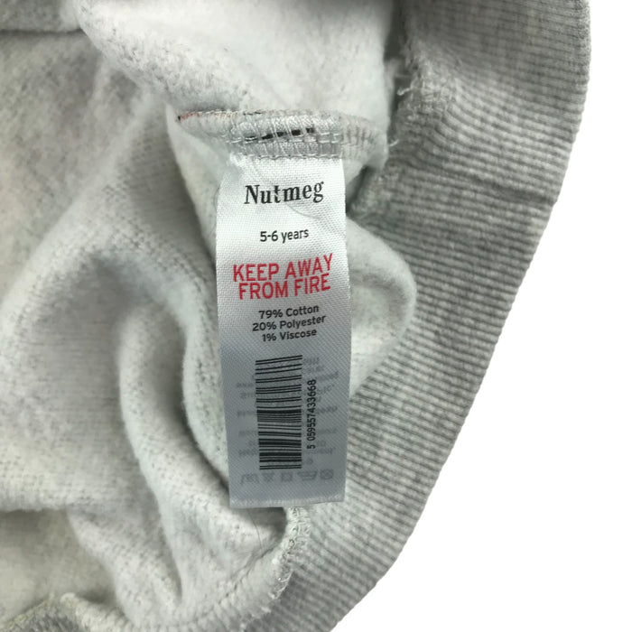 Nutmeg 6 years grey floral print sweater