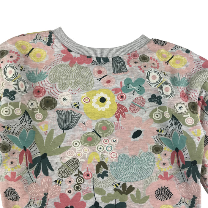 Nutmeg 6 years grey floral print sweater