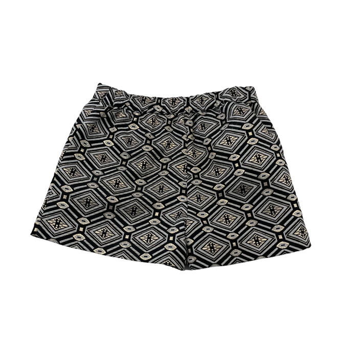 Nutmeg 8 years grey and black diamond pattern skort
