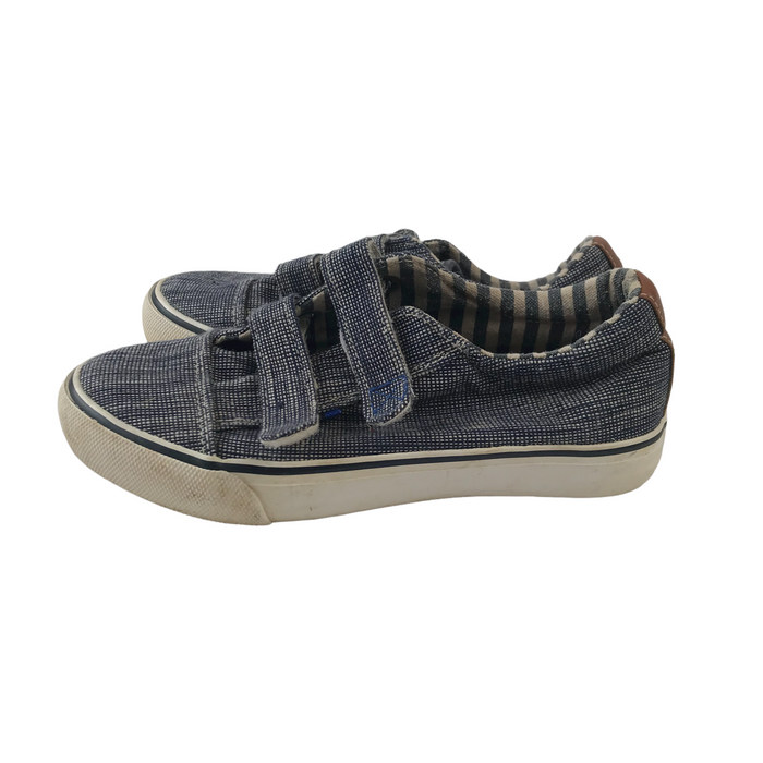 Nutmeg size UK 13 (jr) navy blue trainers