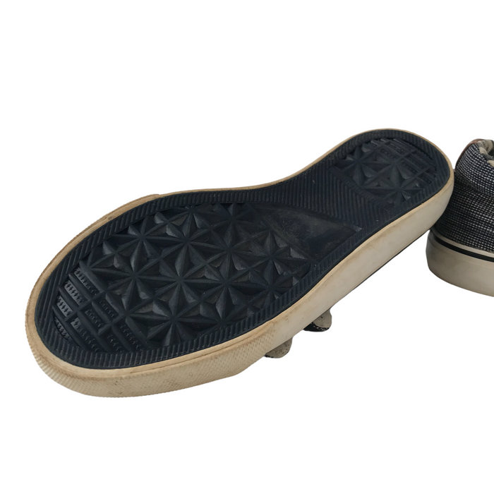Nutmeg size UK 13 (jr) navy blue trainers
