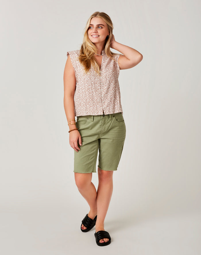 Oahu 10" Twill Short: Olive - FINAL SALE