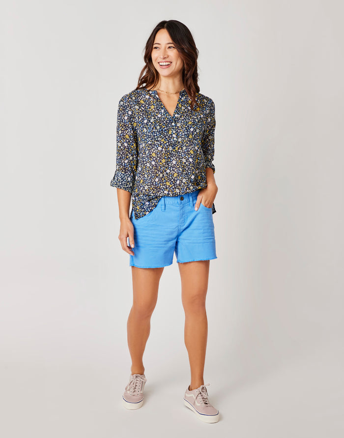 Oahu 4" Twill Short: Bluebay - FINAL SALE