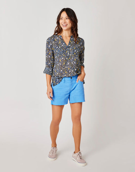 Oahu 4" Twill Short: Bluebay - FINAL SALE
