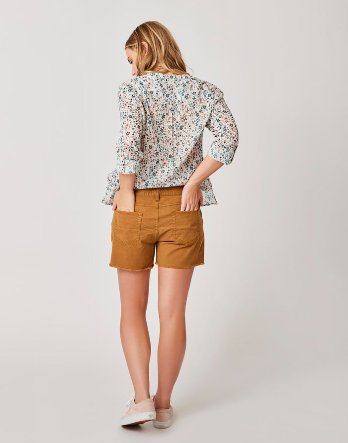 Oahu 4" Twill Short: Cocoa - FINAL SALE