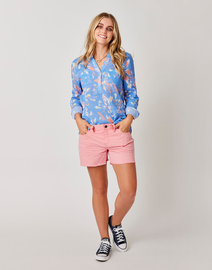 Oahu 4" Twill Short: Grapefruit - FINAL SALE
