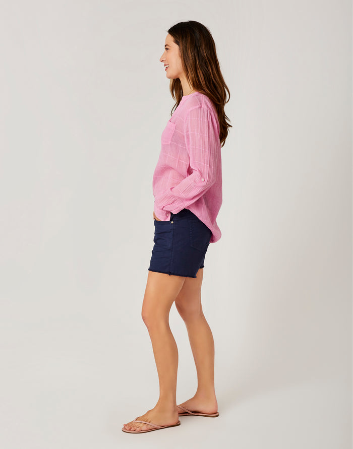 Oahu 4" Twill Short: Navy