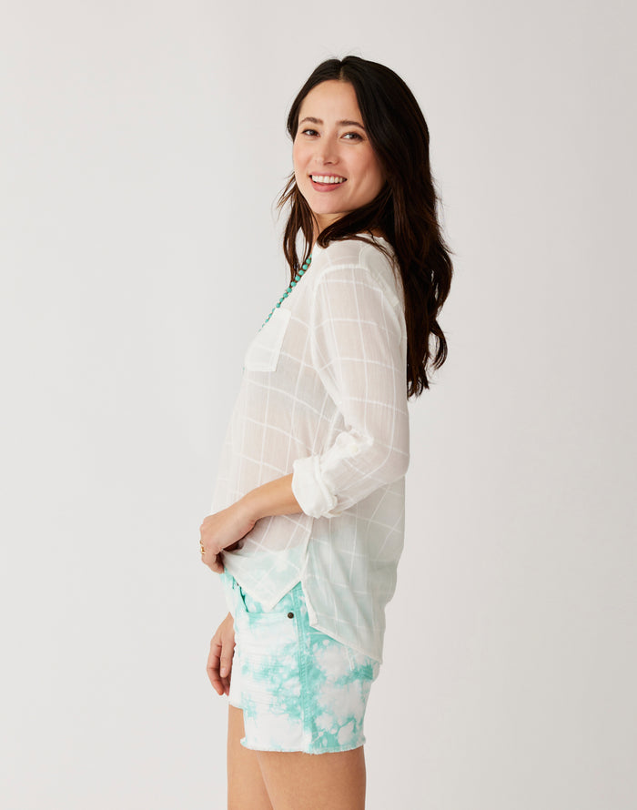 Oahu 4" Twill Short: Sea Glass Tie Dye - FINAL SALE
