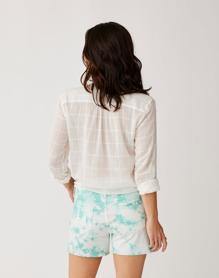 Oahu 4" Twill Short: Sea Glass Tie Dye - FINAL SALE