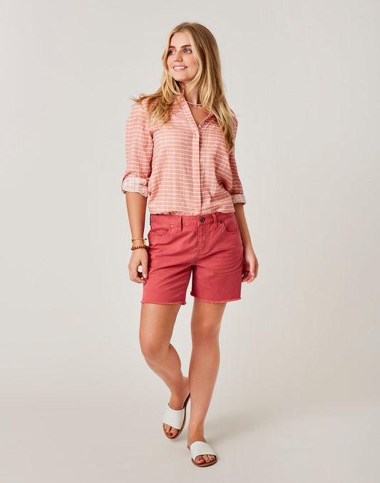 Oahu 6" Twill Short: Light Red - FINAL SALE