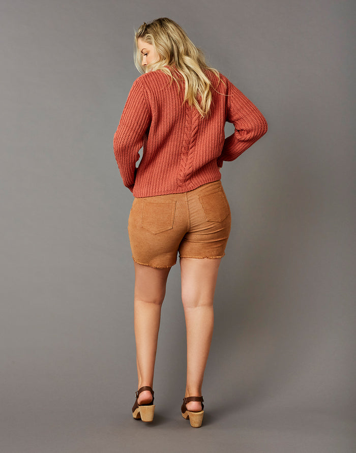 Oahu Hi Rise 6" Short: Saddle - - FINAL SALE