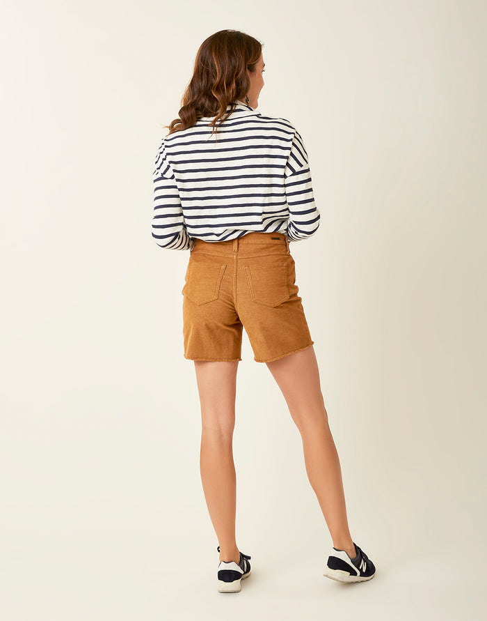 Oahu Hi Rise 6" Short: Saddle - - FINAL SALE