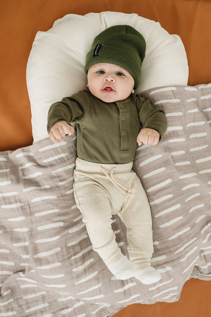Oatmeal Cotton Joggers