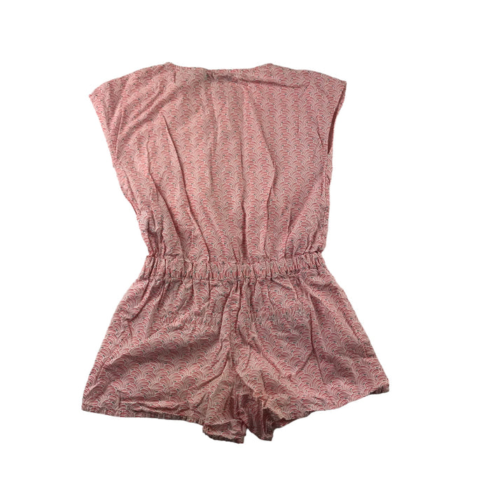 Okaidi 4-5 years red and navy graphic playsuit