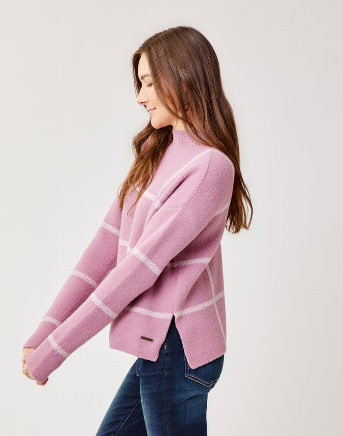 Olivia Plush Sweater: Orchid Birdseye - FINAL SALE