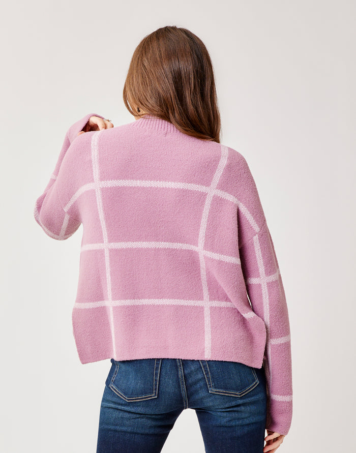 Olivia Plush Sweater: Orchid Birdseye - FINAL SALE