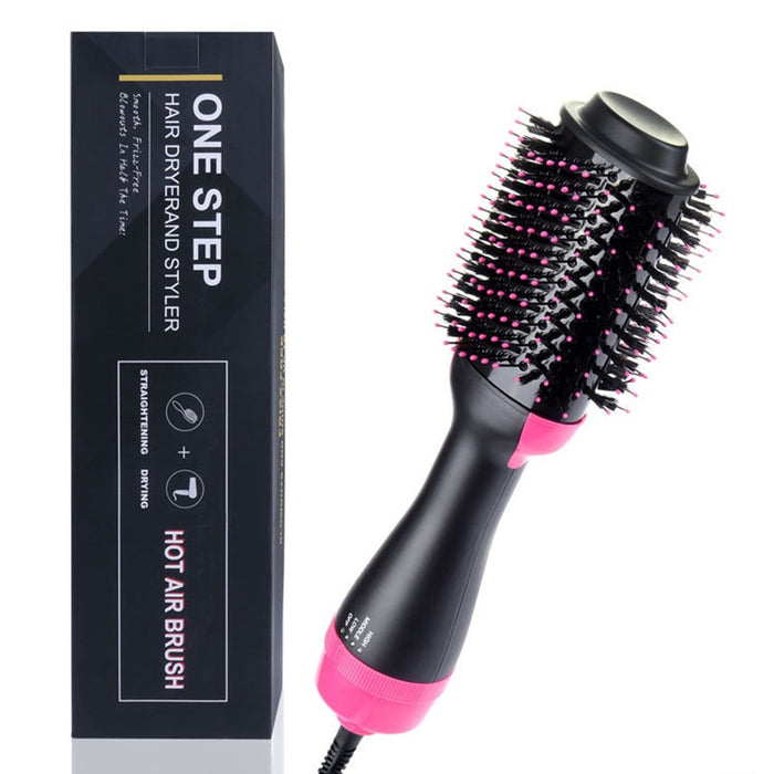 One Step 4-IN-1 Rotating Hot air Brush - Hair Blow Dryer & Volumizer 1000W