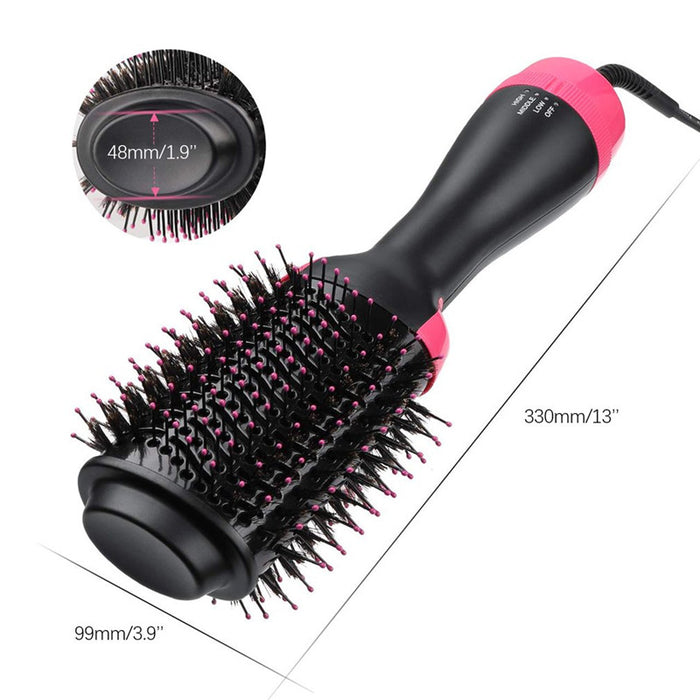 One Step 4-IN-1 Rotating Hot air Brush - Hair Blow Dryer & Volumizer 1000W