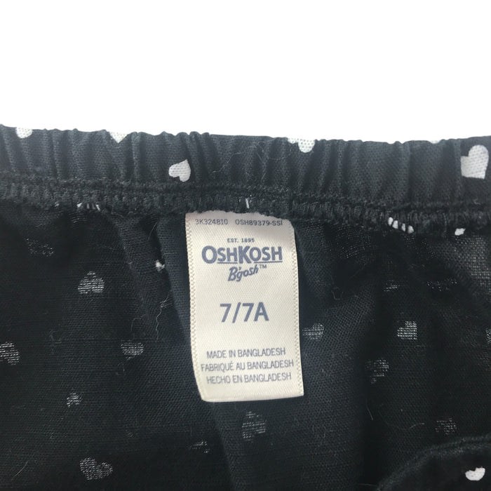 Oshkosh 6-7 years black heart jumpsuit