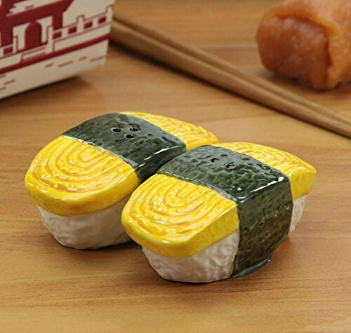 Pacific Giftware™ - Salt & Pepper Shakers Set Tamago Egg Sushi 10402