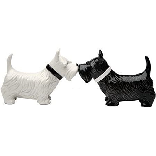 Pacific Giftware - Scottish Terrier Kissing Salt & Pepper Shakers Dog Figurine Set 8588