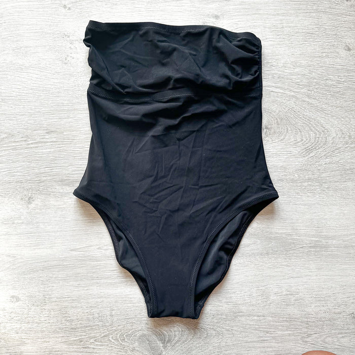 Pain De Sucre Black Halterneck Strapless Swimsuit - House Of Huntington