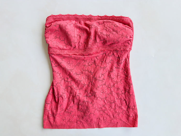 Pain De Sucre Blush Pink Azelie Lace Bustier Top