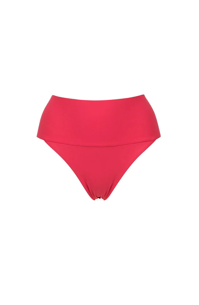 Pain De Sucre Pink High Waist Bikini Bottom in Angie - House Of Huntington