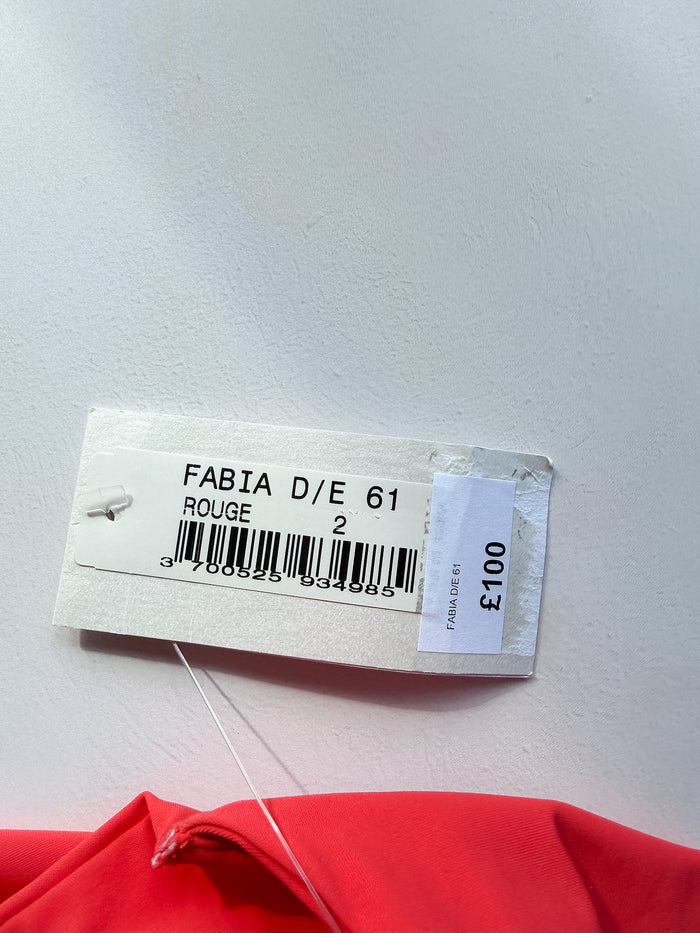 Pain De Sucre Red Underwired Bikini Top in Fabia